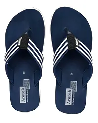 AROTEK Comfortable Stylish Slippers/Flip -flop Chappal for Men (Navy Blue, numeric_7)-thumb2