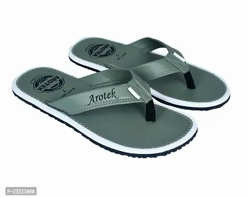 AROTEK Men's Flip Flop Casual Slipper Comfortable for Daily Use (Green, 6)-thumb4