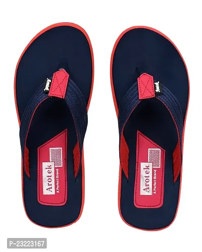 AROTEK Extra Comfort Stylish Slippers/Flip -flop Chappal for Men (Nay Blue, numeric_9)-thumb3