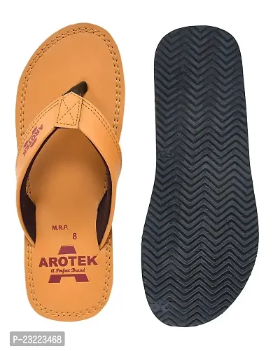 AROTEK Best Quality Slipper for men (Tan, numeric_9)-thumb3