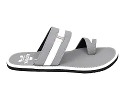 AROTEK Comfortable Stylish Slippers  Flip -flop for men (Grey, numeric_7)-thumb1