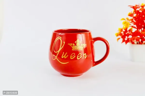 Ceramic King Queen Coffee Mug Valentine Gift for Couple Microwave and Dishwasher Safe Coffee Mug Anniversary, Wedding Gift Mugs for Coffee Set (Pack of 2)-thumb3