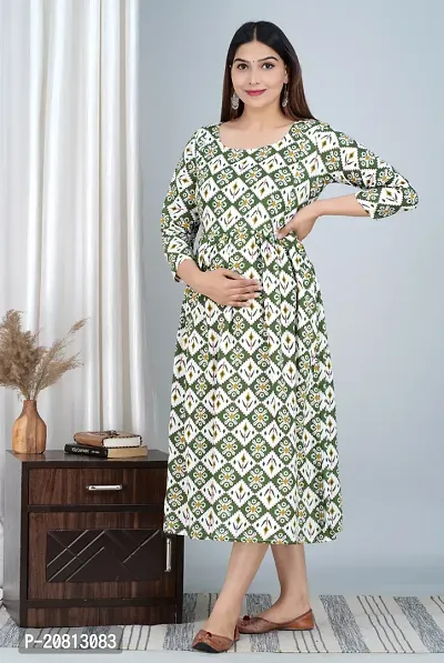 Designer Casual Women Rayon Maternity Kurta-thumb3