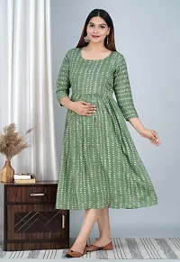 Designer Casual Women Rayon Maternity Kurta-thumb2