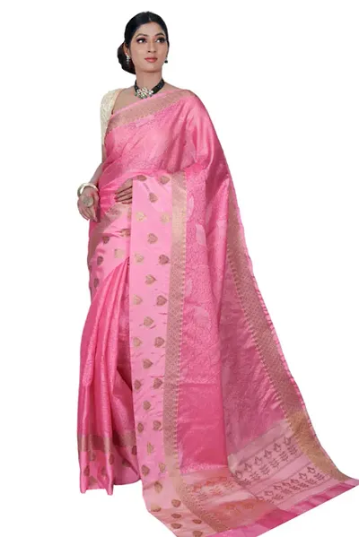 Hot Selling Art Silk Saree with Blouse piece 