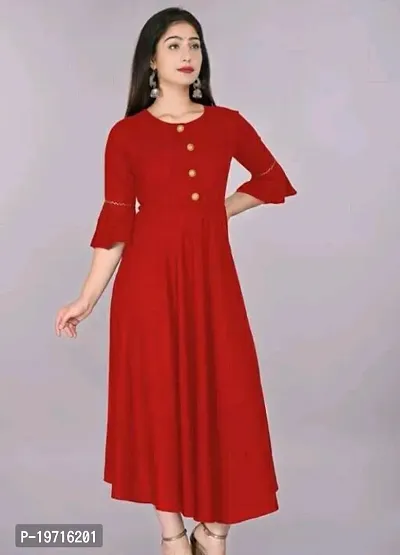 Stylish Rayon Full Length Kurti For Women