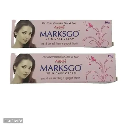 Marksgo Skin Cream 20G For Hyperpigmented Skin Scar Amaira Herbals Pack 2