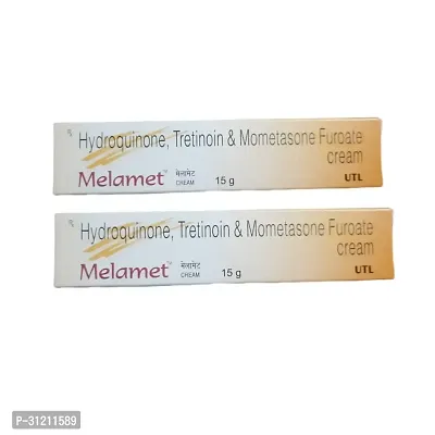 Melamet 15G Hydroquinone, Tretinoin Mometasone Furoate Cream Pack 2