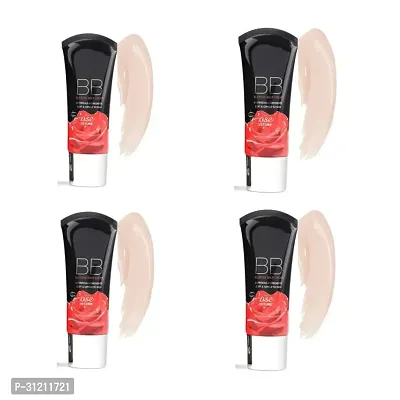 Mn Moisturizing Liquid Foundation Whitening Bb Cream, Face Foundation Makeup, Skin Care Make Up Concealer Cosmetics 38Ml Pack Of 4