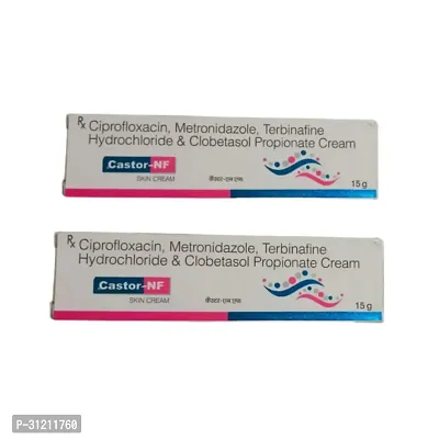 Castor_Nf 15G Ciprofloxacin, Metronidazole, Terbinafine Hydrochloride Clobetasol Propionate Cream Pack 2