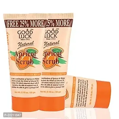 Apricot Scrub 60G Deep Cleansing Moisturising Face Scrub For Men Women Pack Of 2-thumb0