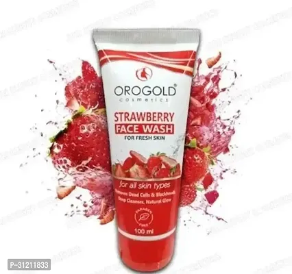 Strawberry Face Wash For Fresh Skin Removes Dead Cells Blackheads Face Wash 100Ml-thumb0