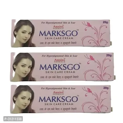 Marksgo Skin Cream 20G For Hyperpigmented Skin Scar Amaira Herbals Pack 3-thumb0