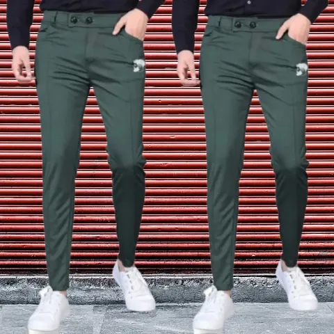 mens track pants and oliv hreen (pack of 2)