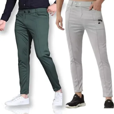 Men Lower pants Track Pants | Stylish Track Pants | Soft Lycra Blend Track Pants | Mens  Boys Lower pack 2