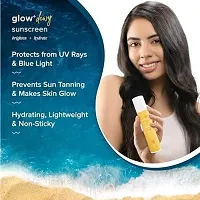 Aqualogica Glow+ Dewy Sunscreen SPF 50 PA++++ | UVA/B  Blue Light Protection for Men  Women | Oily, Dry, Sensitive  Combination Skin | Fragrance-Free | 50g pack of 1-thumb3
