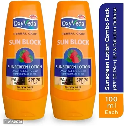 Simco Oxyveda Sun Block Sunscreen Lotion pack of 2