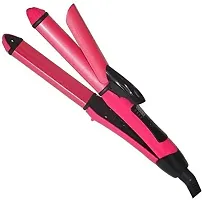 2 in 1 Hair Straightener and Curler (Pink)(Straightenercurler for women  men)-thumb2