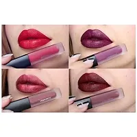 The Red Edition Liquid Matte Minis Lipstick with 36H Waterproof Eyeliner Pencil and 5-in-1 Lipstick Five Shades In One - (Pack of 3)-thumb1