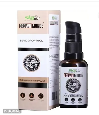 MART BROWN MUNDE BEARD OIL FOR LONG  SHINY BEARD FAST GROW OIL PACK OF (30ml x 1) Hair Oil  (30 ml) pack of 3-thumb2