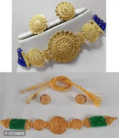 Stylish Fancy Designer Brass Jewellery Set For Women Pack Of 2