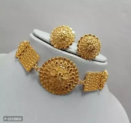 Stylish Fancy Designer Brass Jewellery Set For Women Pack Of 1-thumb0