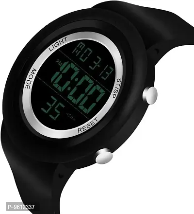 Black Round Digital Sports Watch For Boys, Waterproof Best Selling NEW ARRIVAL Latest Digital Watch Trending Sports Watch For Gents/Men/Boy/Girl/Kids-thumb3