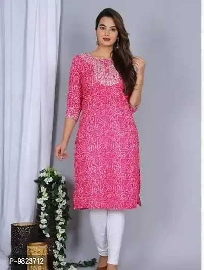 Stylish Fancy Rayon Kurta For Women-thumb0