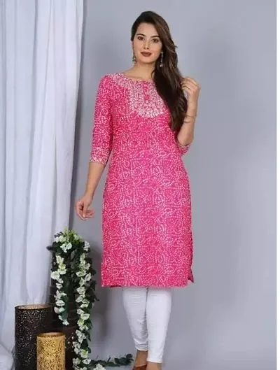 Classic Rayon Embroidered kurta for Women