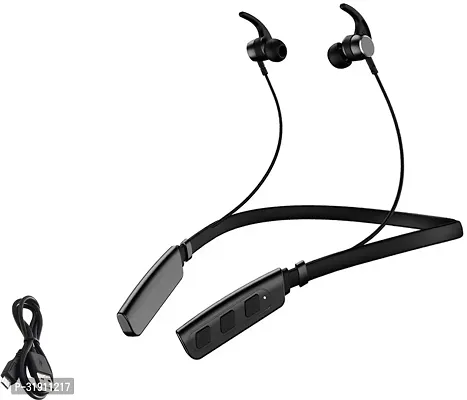 WeRock B235 Wireless Neckband with Mic Powerful Stereo Sound Quality BT Headset W37 Bluetooth Headset (Black, In the Ear)-thumb0