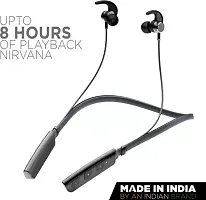 Wireless Neckband with Mic Powerful Stereo Sound Quality BT Headset  (Black, In the Ear)-thumb2