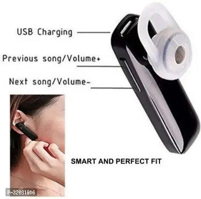 Single Ear Wireless Earbuds Bluetooth Headset with mic-thumb3