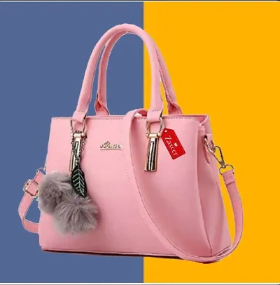 ESBEDA Tan Color Floral Printed Structured Handbag For Women