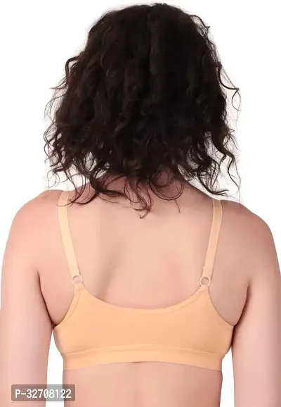 Stylish Cotton Blend Solid Bra for Women, Pack of 3-thumb2