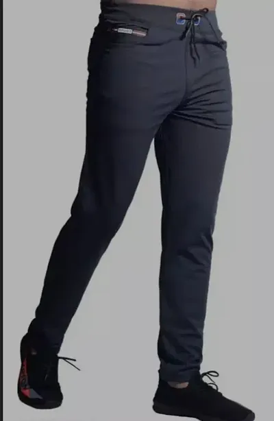 Stylish Lycra Solid Regular Track Pant For Men