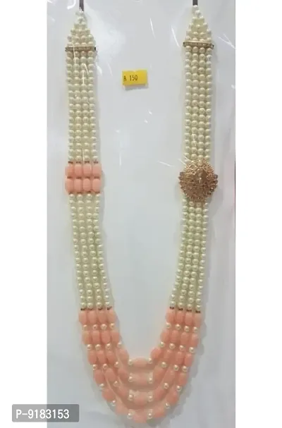 Stylish Fancy Plastic Lapel Pin Traditional Wedding Mala Jewellery-thumb0