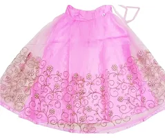 Pink Net Lehenga Choli for Girls-thumb3