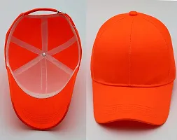 VEERUS Baseball Cap Orange-Pink Combo for Men and Women Pack of 2-thumb3