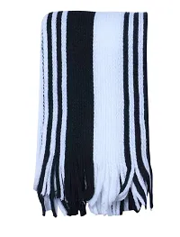 Talgo Boy's Muffler Style Wool Scarf (White)-thumb1