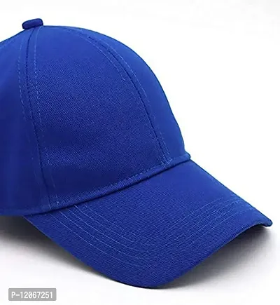 Adult's Cotton Cap (Pack Of 1) (B01_Royal Blue_Free Size)-thumb4