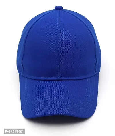 VEERUS Unisex Royal Blue Baseball Cap for Men & Women-thumb2