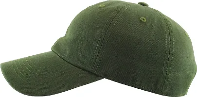 Adult's Cotton Cap (Pack Of 1) (B01_Dark Green_Free Size)-thumb2