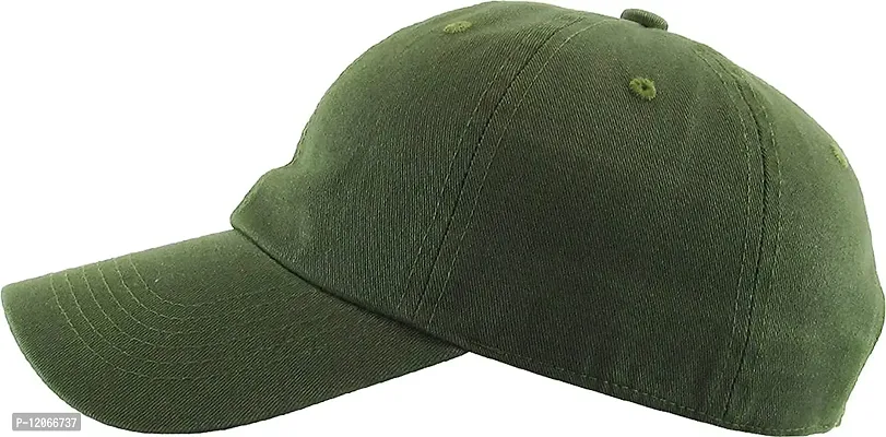 Adult's Cotton Cap (Pack Of 1) (B01_Dark Green_Free Size)-thumb3