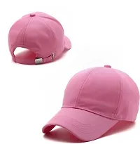 VEERUS Unisex Pink Baseball Cap for Men & Women-thumb1