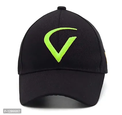 VEERUS Unisex Cotton Baseball Cap (CAP-black-tota_Black_Free Size)-thumb3