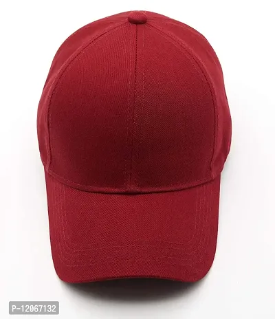 VEERUS Unisex Marron Baseball Cap for Men  Women-thumb4