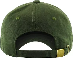 Adult's Cotton Cap (Pack Of 1) (B01_Dark Green_Free Size)-thumb4