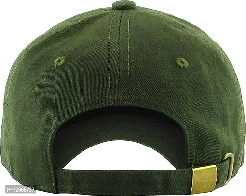 Adult's Cotton Cap (Pack Of 1) (B01_Dark Green_Free Size)-thumb5