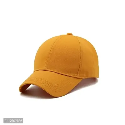 Combo Pack of 1 Fancy Unique Men Caps & Hats for Running,Gym,Cricket,Baseball caps & Hats (Mustard)-thumb3