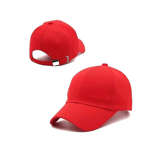 Adult's Cap (Pack Of 1) (B01_Red_Free Size)